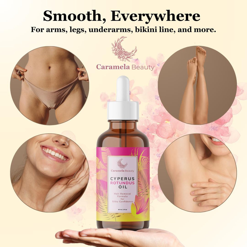 Caramela Beauty Cyperus Rotundus Oil for Natural Permanent Hair Reduction-Shop